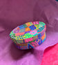 Set of 4 oval, hand painted gift boxes - Image 6