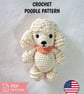 Crochet Poodle Pattern PDF – Amigurumi Dog - Digital Delivery via Email