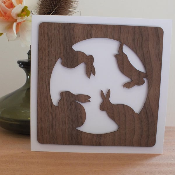 The "Bunny Rabbits" Greetings Card 