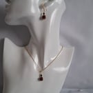 Sunny day - earnings and pendant