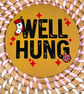 Well Hung Christmas Coaster – Funny Cheeky Festive Wooden Drinks Coaster – Adult