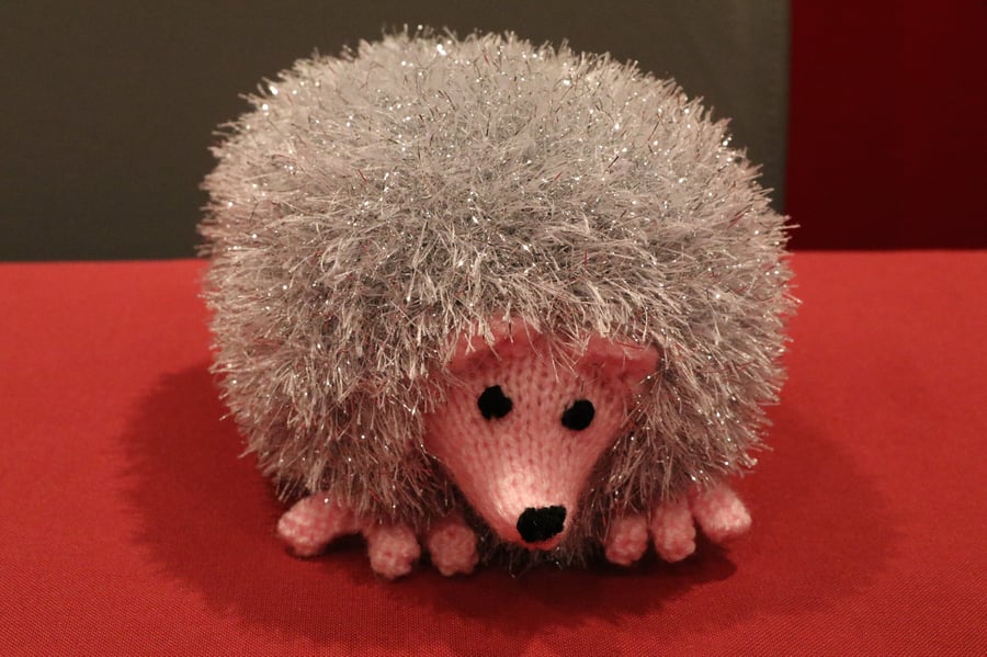 Medium Glitter Hedgehog Soft Toy