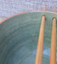 Pair of noodle soup rice or cereal serving bowl stoneware pottery handmade  - Image 2