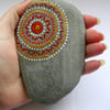 Hand painted large stone/paperweight (19)