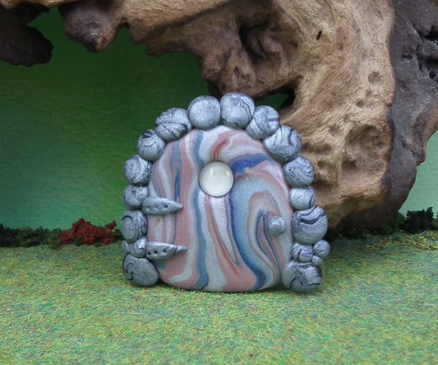 Small Gnome Portal OOAK Sculpt Fairy Door