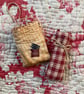 Kitten in vintage quilt pocket - Image 3