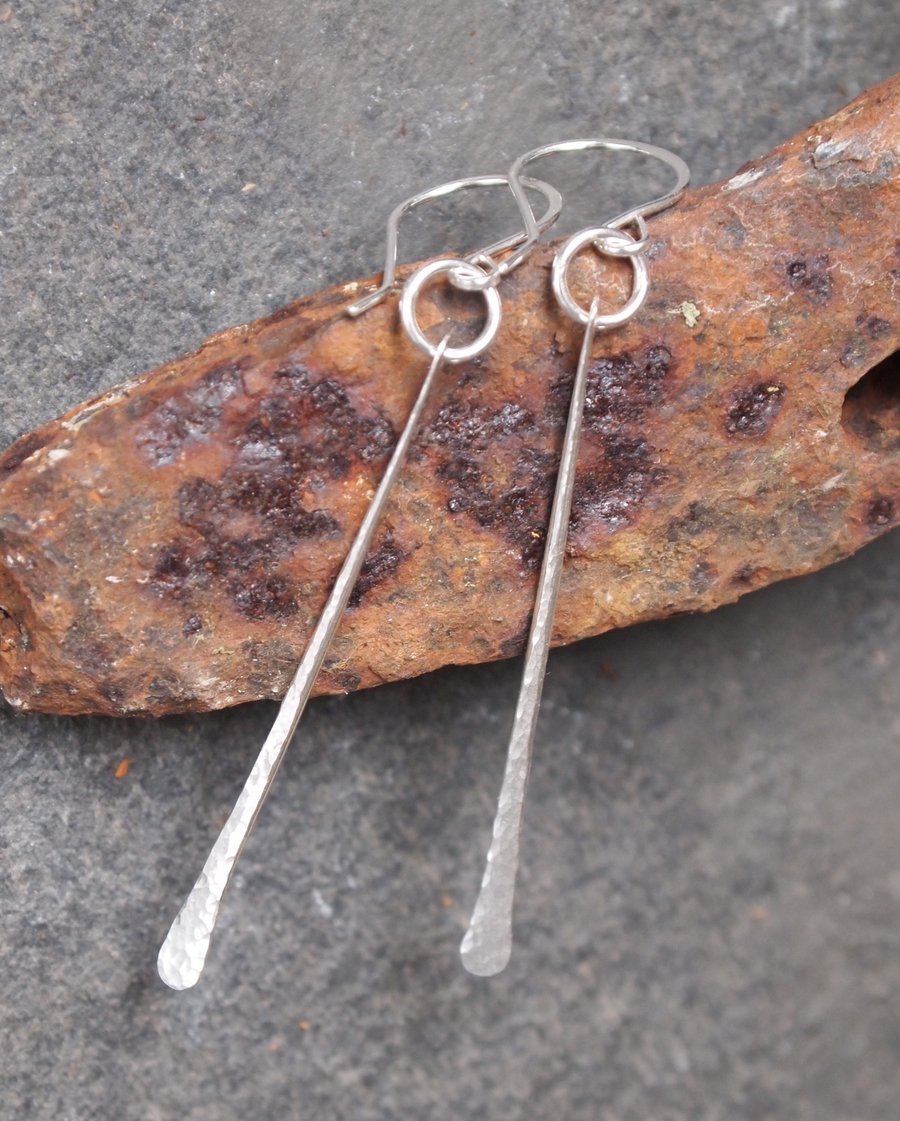 Silver earrings, sterling silver earrings