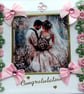 Wedding - Hand Crafted 3D Decoupage Card - Congratulations (3124)
