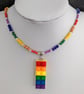 Rainbow Lego necklace - 1002787 - Image 3