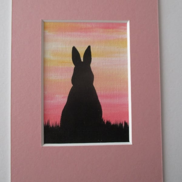 ACEO Rabbit aceo silhouette