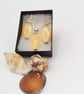 Lemon Jade Drop Bead Pendant with Matching Earrings, 2 Piece Jewellery Set - Image 9