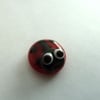 handmade lampwork ladybird cabochon