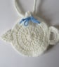 Tea pot cosy bunting - blue and white - Image 3