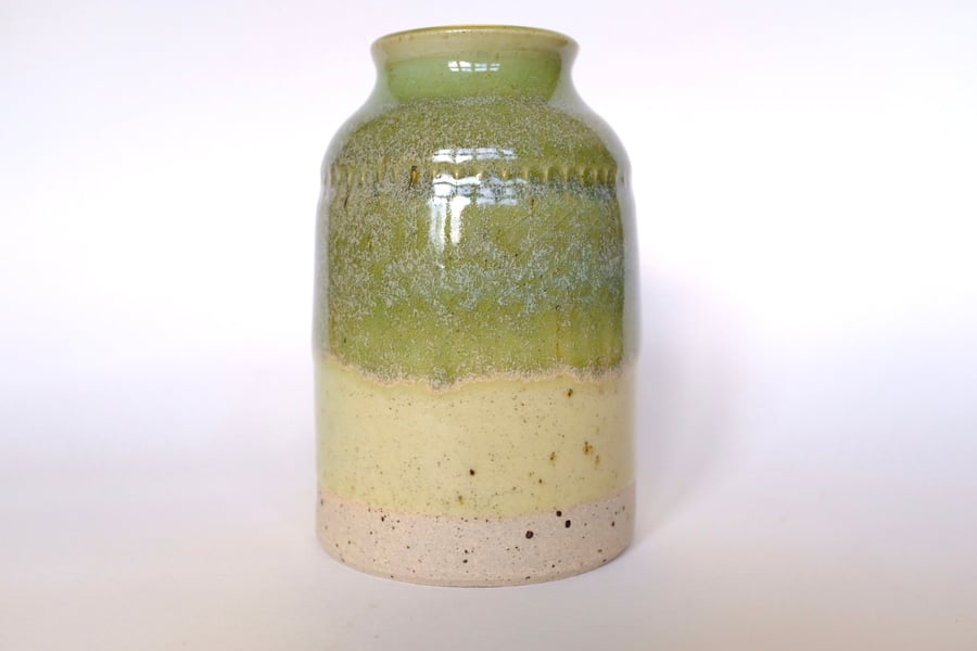 Green and Yellow Vase