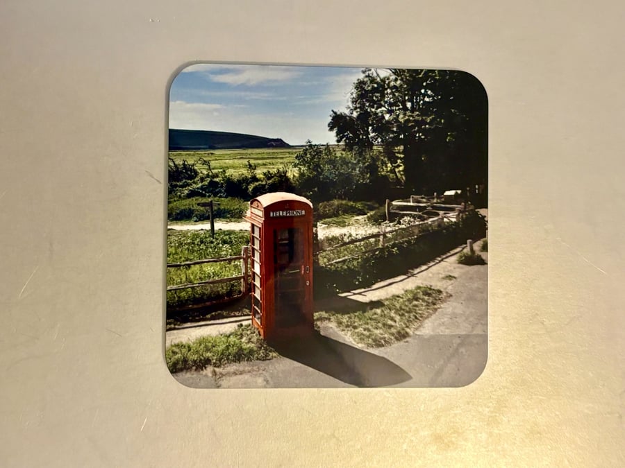 A call from the country 9.5cm cork backed coaster 