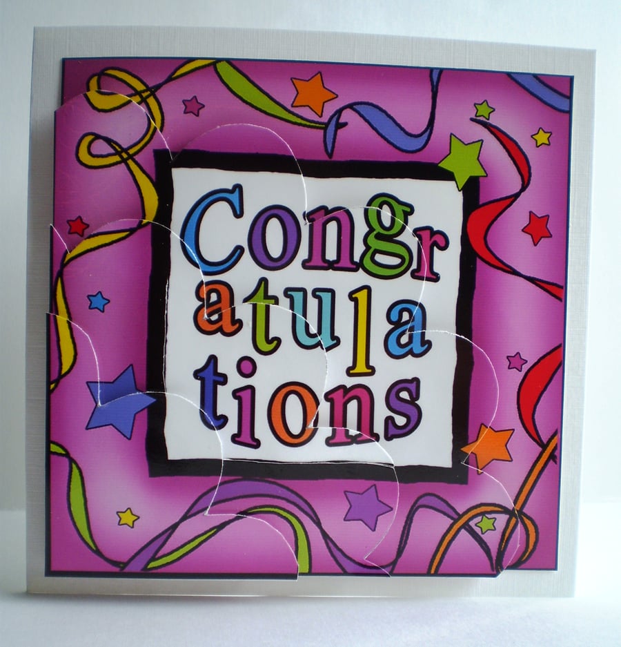 Handmade 3D Congratulations Card