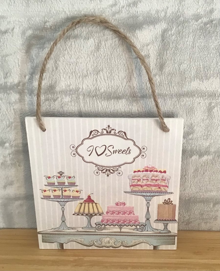 Cake stands wooden hanging wall plaque. - Folksy
