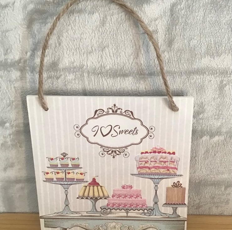 Cake stands wooden hanging wall plaque. - Folksy