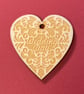 'Wedding day' card with detachable decoration - Image 2