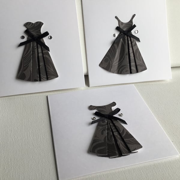A set of three dress cards. Any occasion cards. Notelets CC349. Seconds Sunday