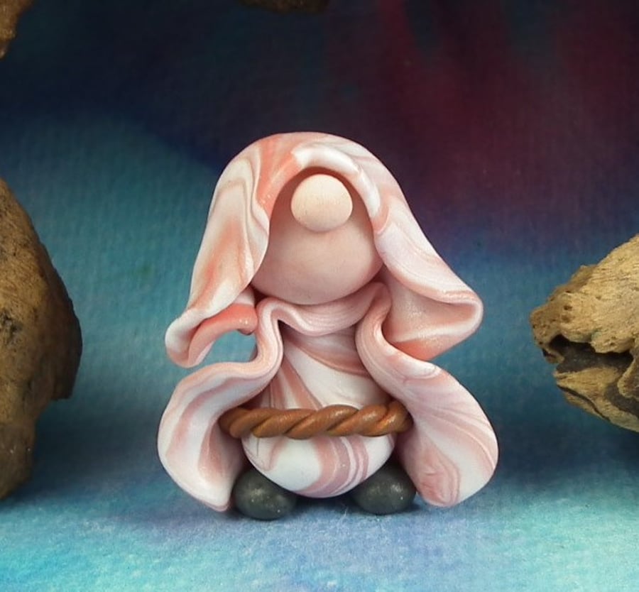 Spring Sale ... Little-Known-Gnome Master of Stealth OOAK Sculpt by Ann Galvin