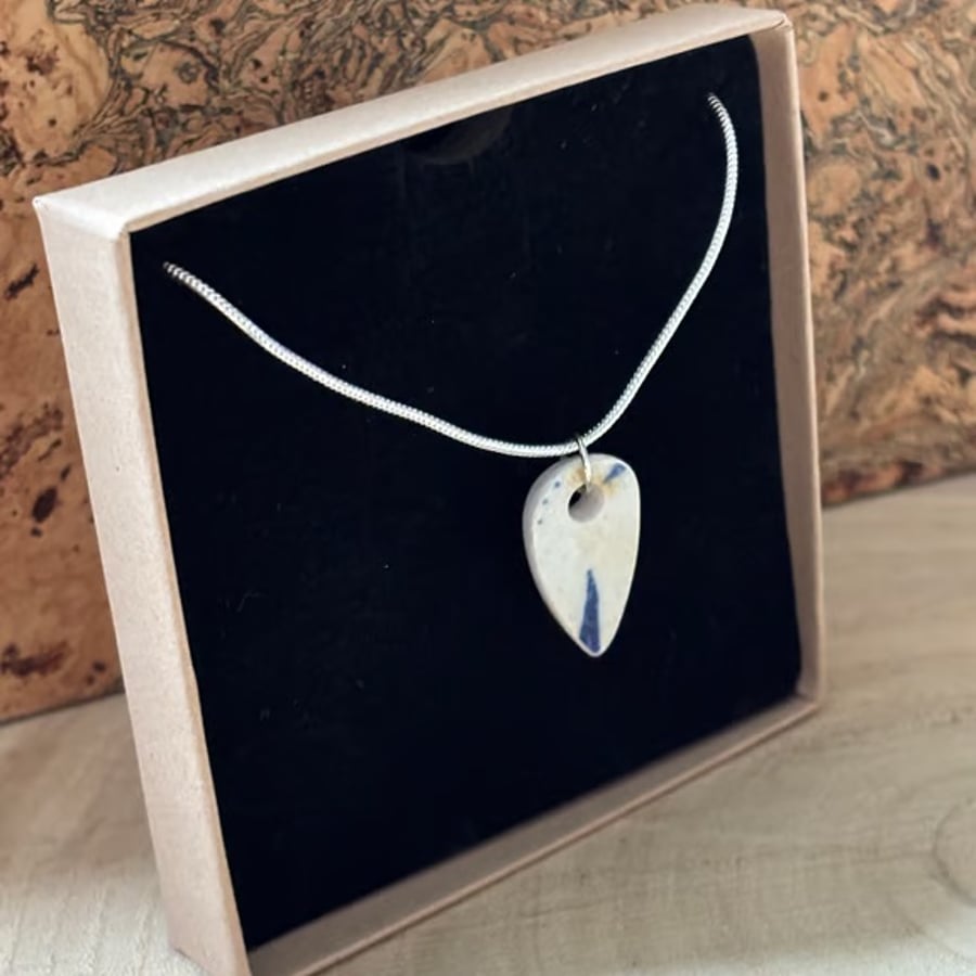 Handmade Necklace, Unique, One of a Kind, Eco Conscious Gifts. Sterling Silver.