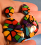 Pebble Drops – Terrazzo Dangle Earrings - Image 4