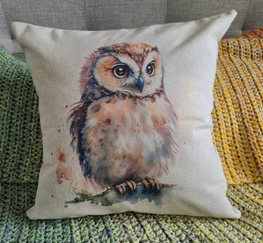 Owl Cushion - Option 1 (6 Designs Available)