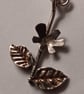 Silver flower earrings - Image 4