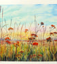 Colourful Watercolour Print: Summer Fields  Landscape Bespoke Art
