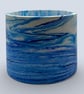Large Blue Marbled Plant Pot - Unique Indoor Planter - Image 10