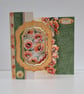 Z-Fold Poppy Birthday Card - Handmade, Elegant, Floral Dimensional Card