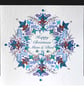 Happy Christmas Mum & Dad - Blue Christmas Garland - Handmade Card - Image 1