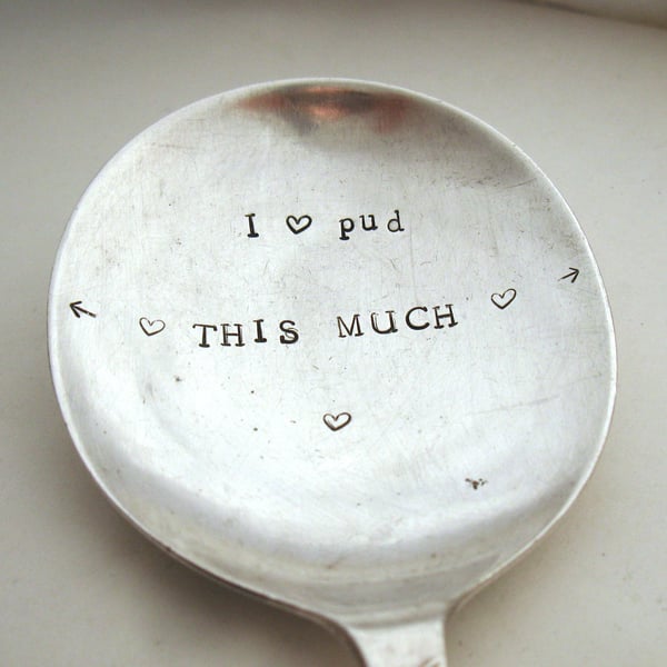 I love pud THIS MUCH spoon, big server for really large desserts