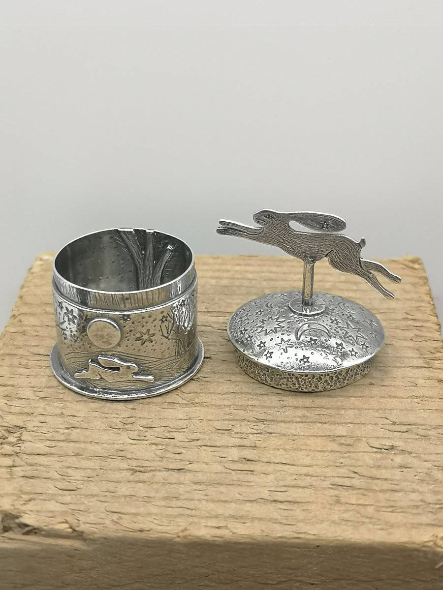 Sterling Silver Little Hare Box