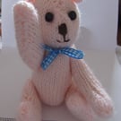 Cute lovable hand knitted Teddy Bear