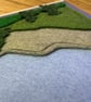 Scottish Hills - Felt and Freehand Embroidery Square Card - Image 4