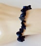 DESTASH:   Blue Goldstone Chip Bracelet - Image 4
