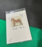 Set of 5 beautiful cross-stitch cards with different sentiments. - Image 5