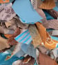 Sea and Sand Heart Shaped Rag Wreath - Image 3