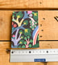 Hand Bound A7 Watercolour Sketchbook with Coptic Stitch Exposed Spine. - Image 4