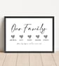 Personalised Our Family Print - Image 1