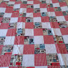 "Comic Book" patchwork quilt