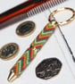 Beadwork Keyring and Mini-pen in Autumn Colours - Image 1