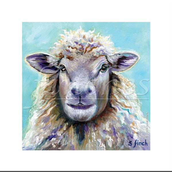 Spirit of Sheep - Greeting Card with Nature Spirit Totem Message