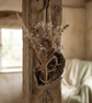 Wall Mounted Wood Vase for Dried Flowers, Handmade Rustic Wall Decor - Image 8