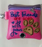 Best Friends, Embroidered Poo bag dispenser. 