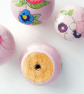 Pink 4cm door knobs, hand painted and flower decoupaged, 3 in total  - Image 6