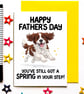 Springer Spaniel Father's Day Card for Dad, Cute Dog Card