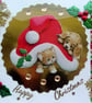 Hand Crafted Decoupage Chistmas Card - Happy Christmas (3199) Puppy & Kitten